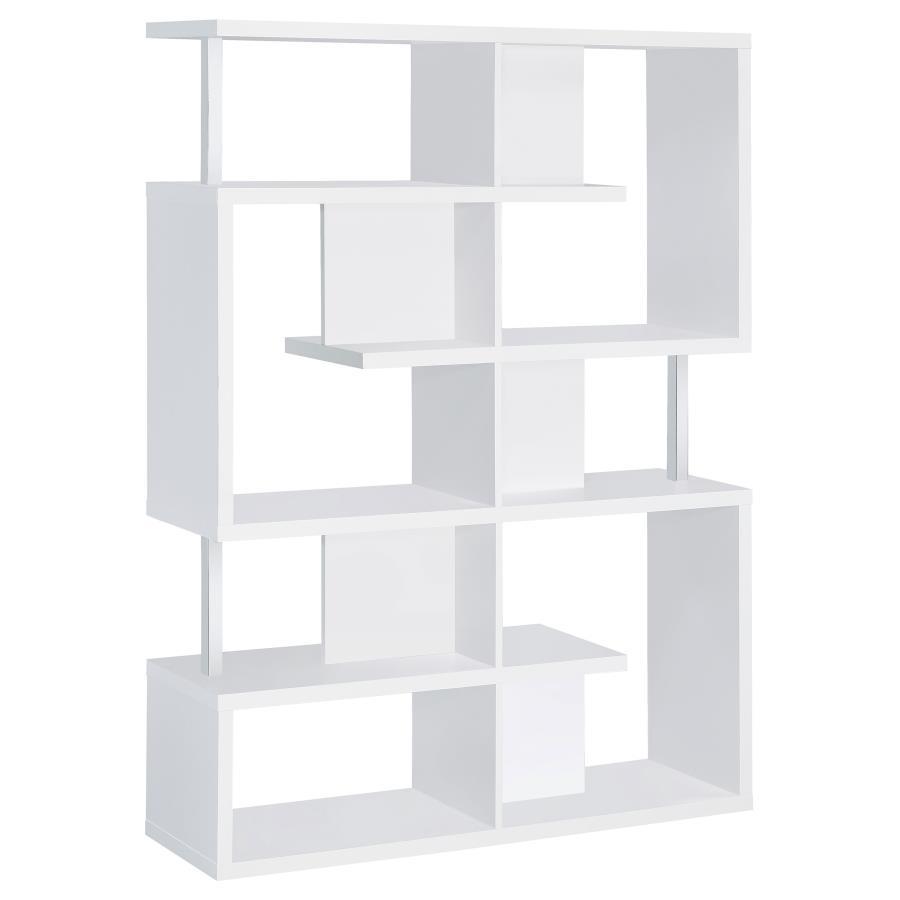 Coaster - 5-tier Geometric Design Bookcase