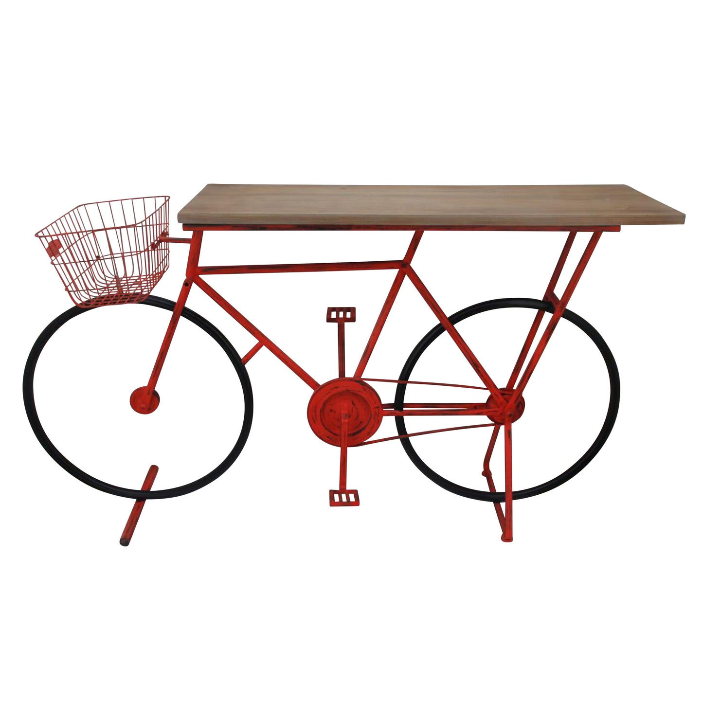 Bicycle Console Table - Red