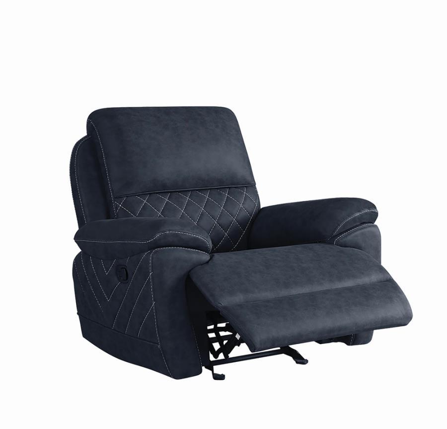 Variel - Glider Recliner - Blue