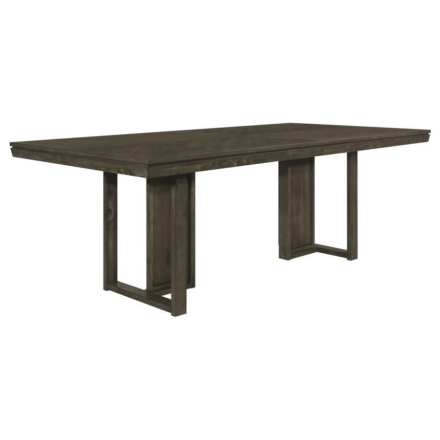 Dining Table 5 Piece Set - Dark Brown