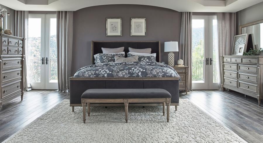 Alderwood - 4 Piece Queen Bedroom Set - Gray