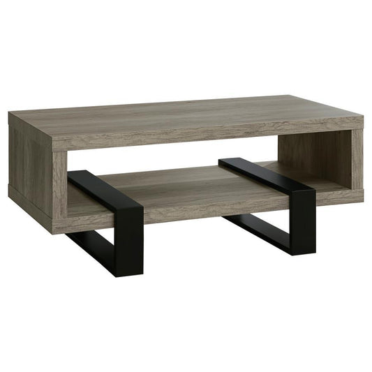 Dinard - Coffee Table With Shelf - Light Brown