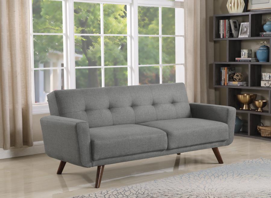 Hilda - Tufted Upholstered Sofa Bed - Gray