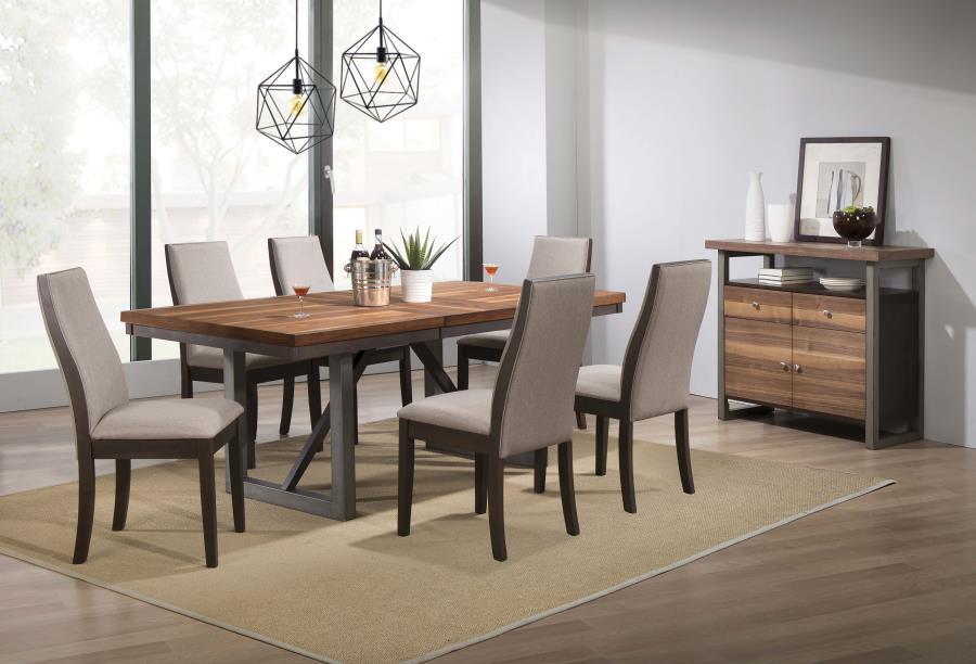 Spring Creek - 5 Piece Dining Table Set - Dark Gray