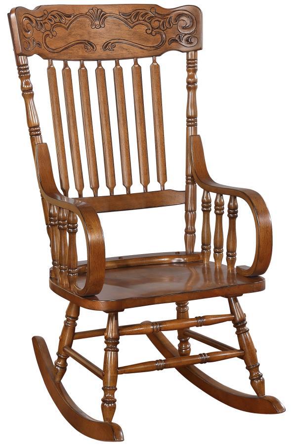 Sara - Windsor Back Rocking Chair - Brown
