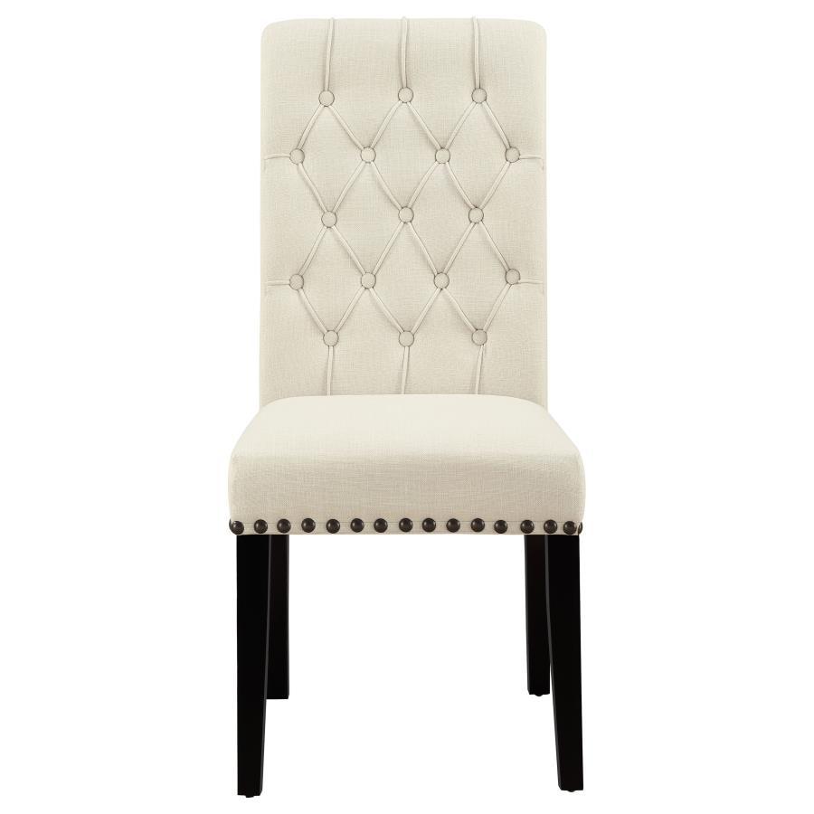 Mapleton - Tufted Back Upholstered Side Chair (Set of 2) - White