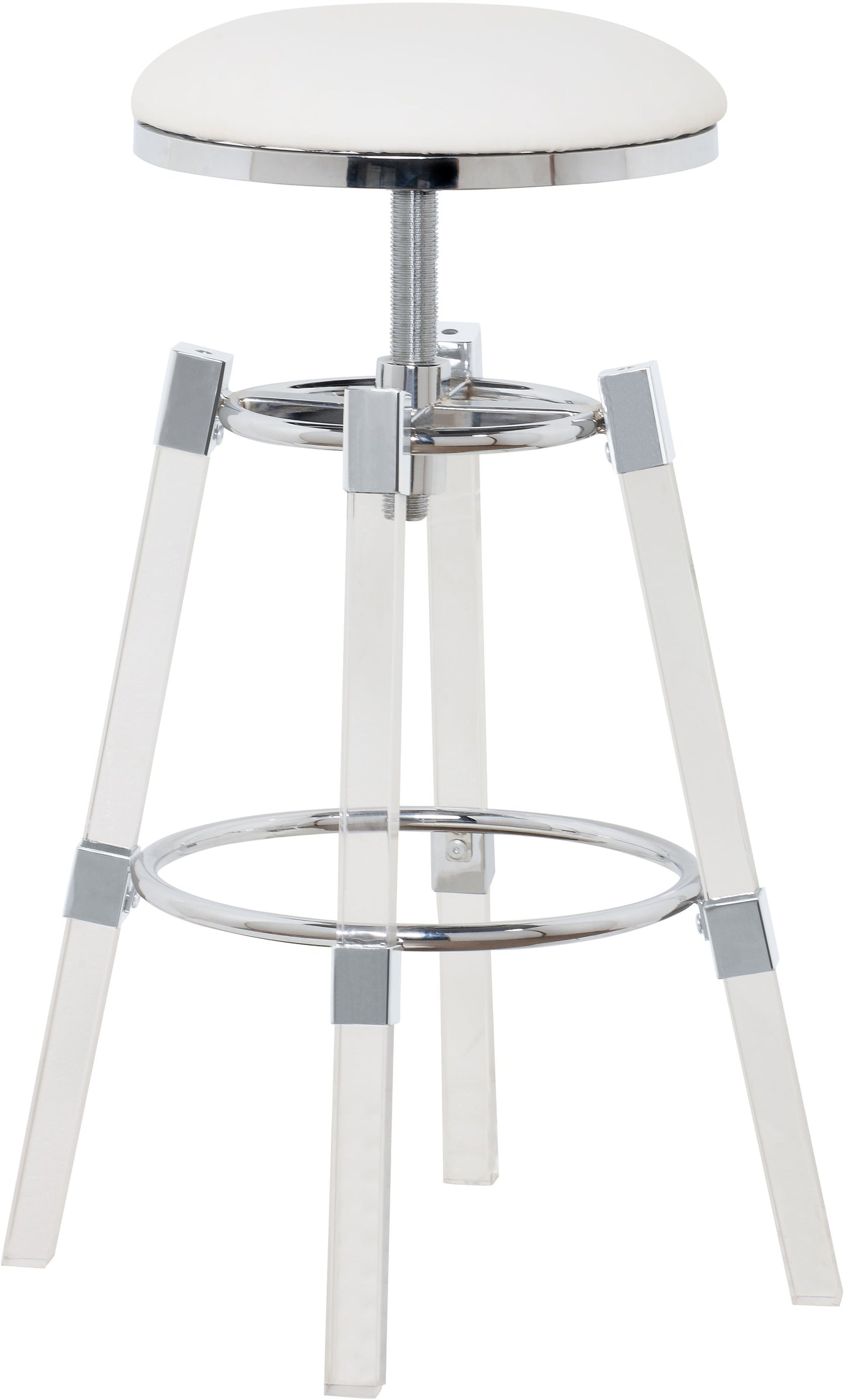 Venus - Adjustable Stool with Chrome Legs (Set of 2)