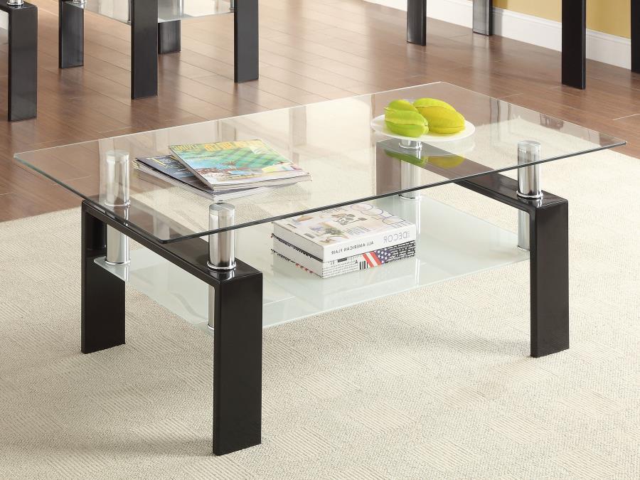 Dyer - Coffee Table With Shelf - Black