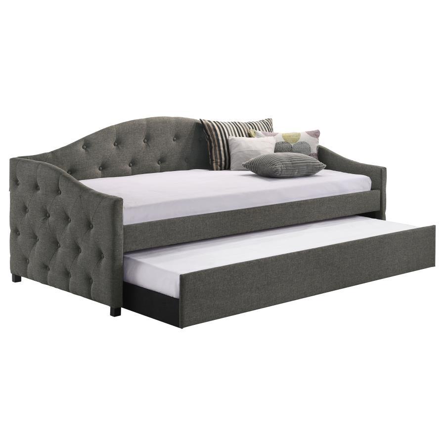 Sadie - Twin Daybed with Trundle - Gray