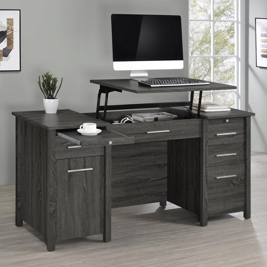 Dylan - Lift Top Desk - Gray