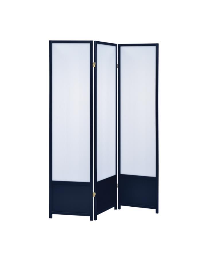 Calix - 3-Panel Folding Screen - White