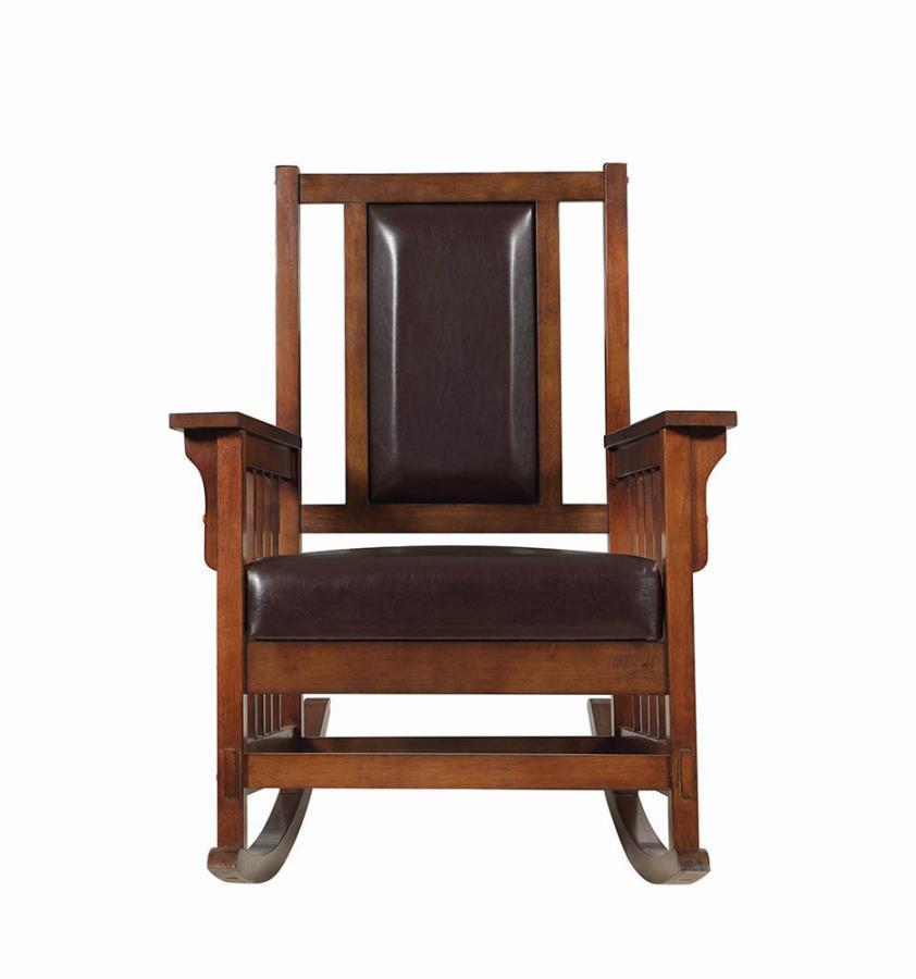 Ida - Upholstered Rocking Chair - Brown