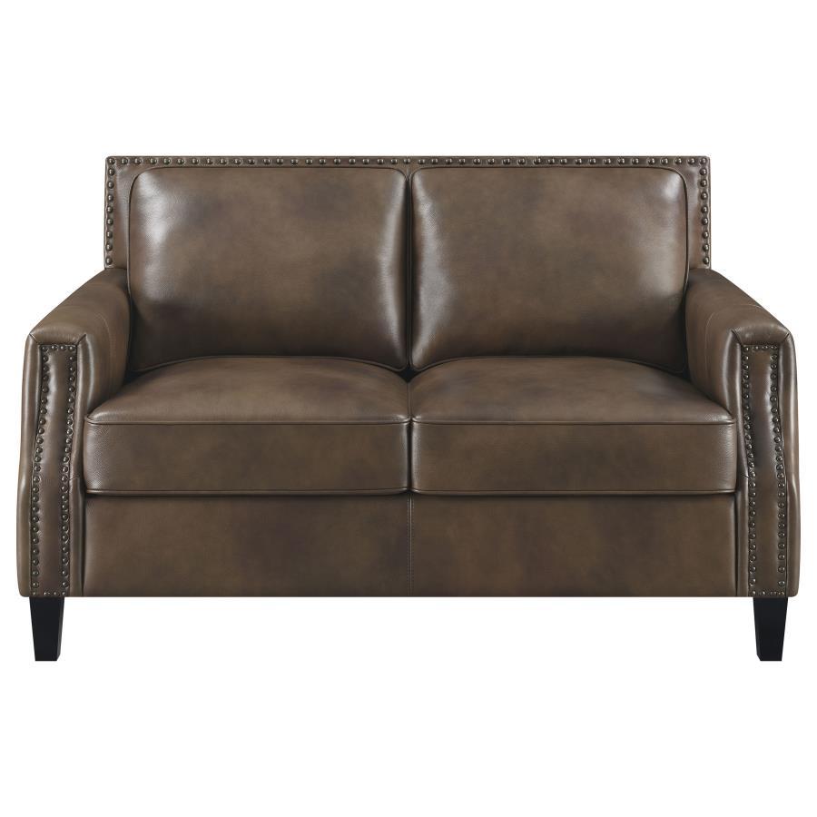 Leaton - Loveseat - Brown