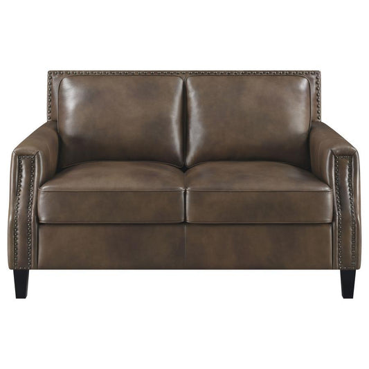 Leaton - Loveseat - Brown