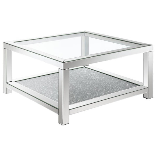 Square Coffee Table - Pearl Silver