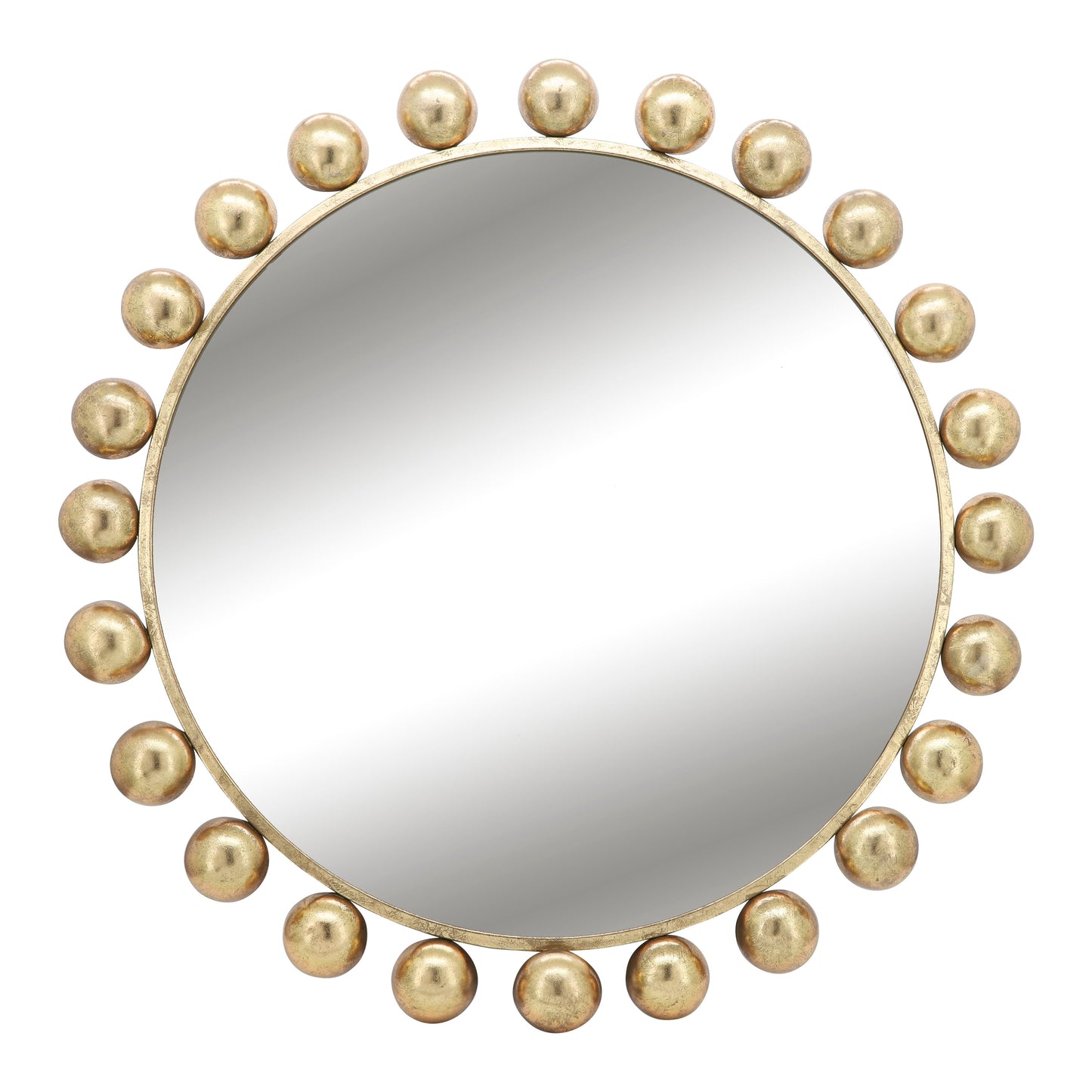 Metal Round Mirror 42" - Gold