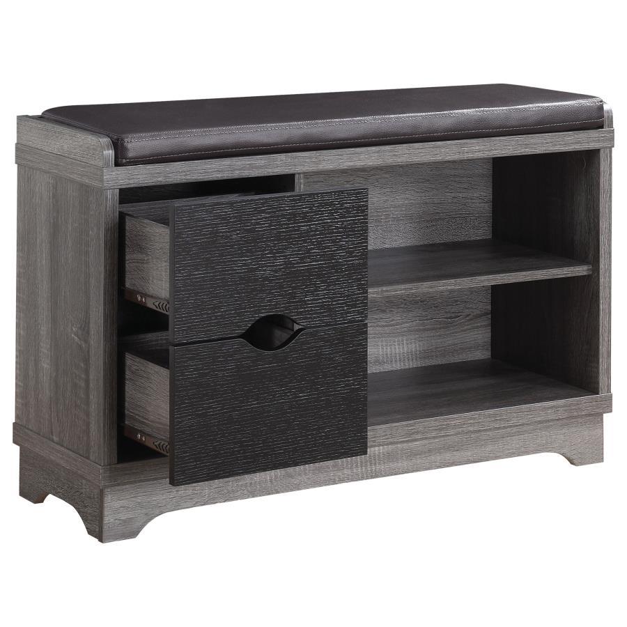 Aylin - 2-Drawer Storage Bench - Black