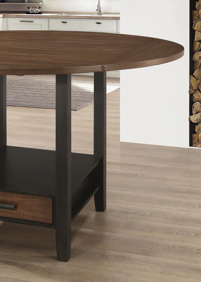 Sanford - Round Counter Height Table - Brown