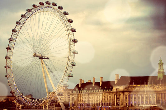 Framed - London Ferris Wheel By Emily Navas
