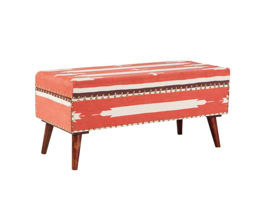 Noah - Upholstered Benche - Red
