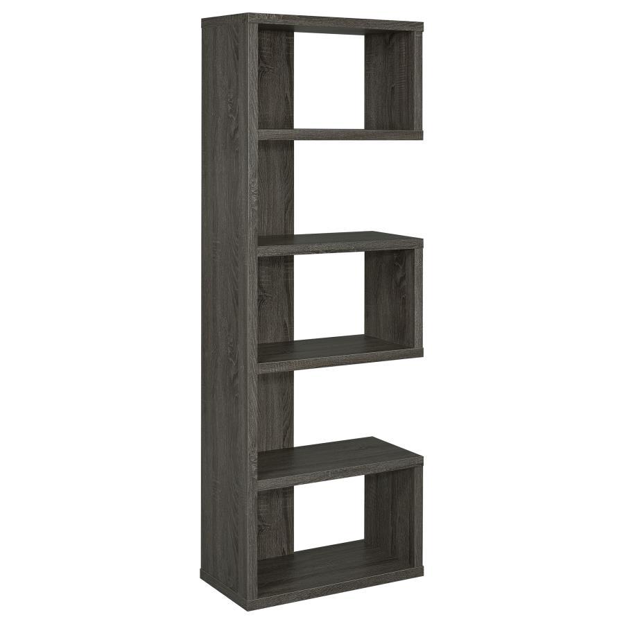 Coaster - 5-tier Alternating Boxes Design Bookcase