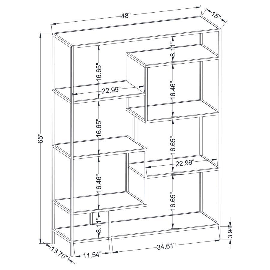 Asher - Bookcase - Brown