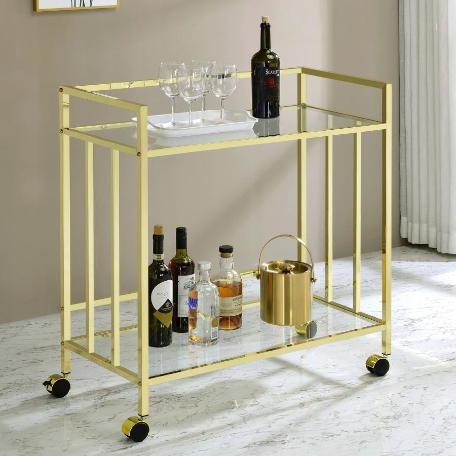 Cara - Serving Cart - Yellow