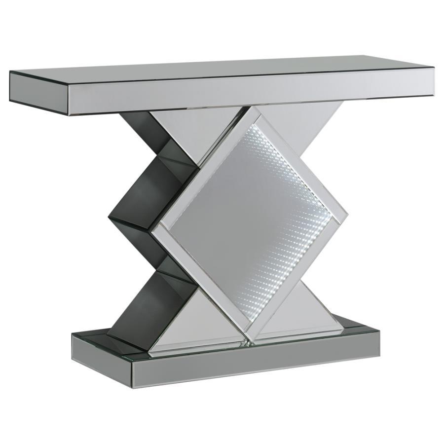 Moody - Console Table With Led Lighting - Pearl Silver