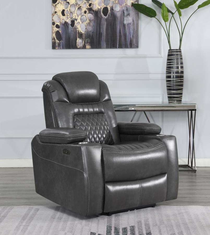 Korbach - Power Recliner - Gray