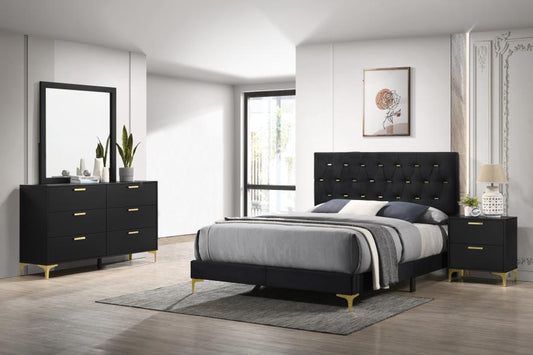 Kendall - Queen Bed 4 Piece Set - Black