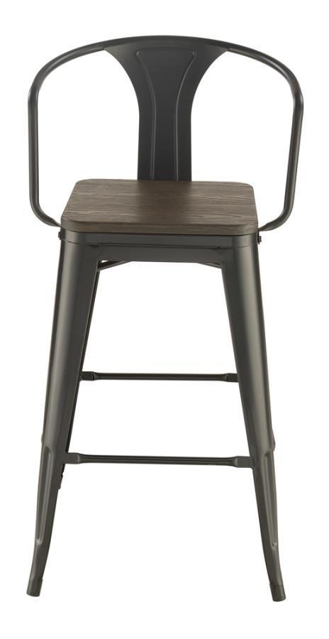 Geneva - Bar Stool (Set of 2) - 41.5" - Black