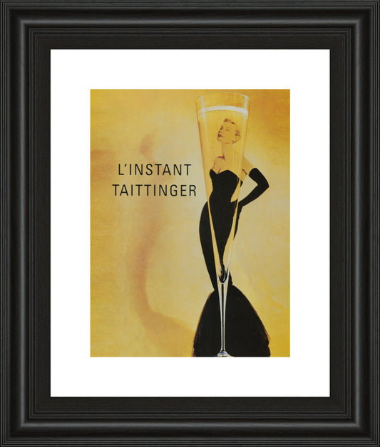 Taittinger - Framed Print Wall Art- Yellow