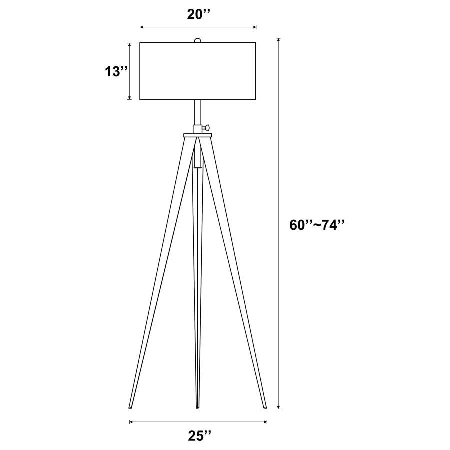 Harrington - Tripod Legs Floor Lamp - White