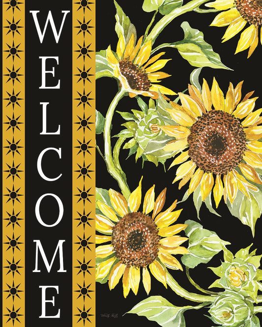 Framed - Welcome Sunflowers By Cindy Jacobs