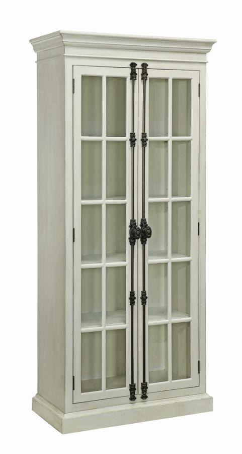 Toni - 2-door Tall Cabinet - White