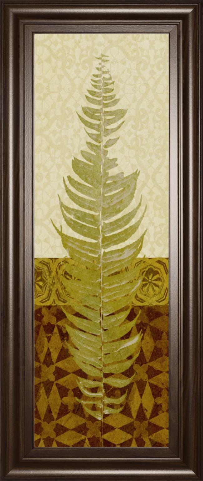 Tropical Frond II By Alonzo Saunders 18x42 - Light Brown