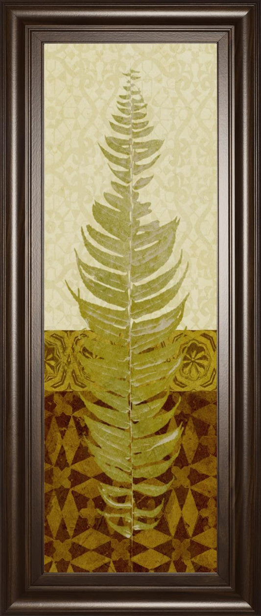 Tropical Frond II By Alonzo Saunders 18x42 - Light Brown