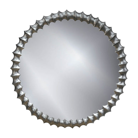 Metal Ring Texture Mirror 29" - Brushed Nickel