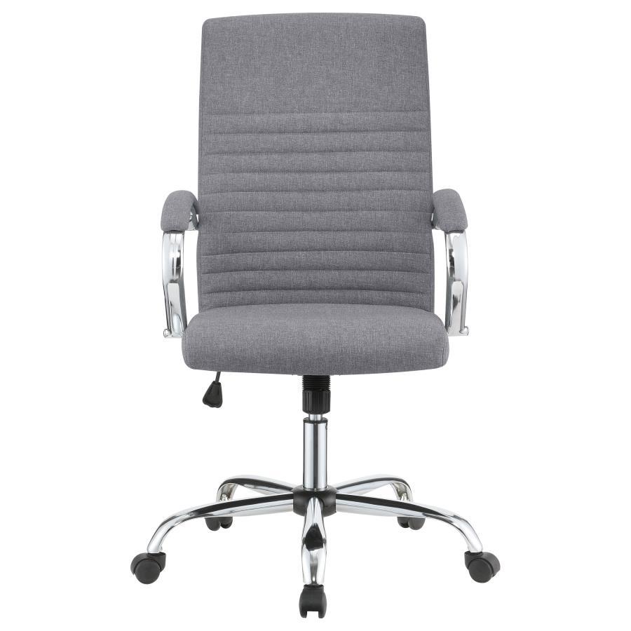 Abisko - Upholstered Office Chair With Casters - Gray