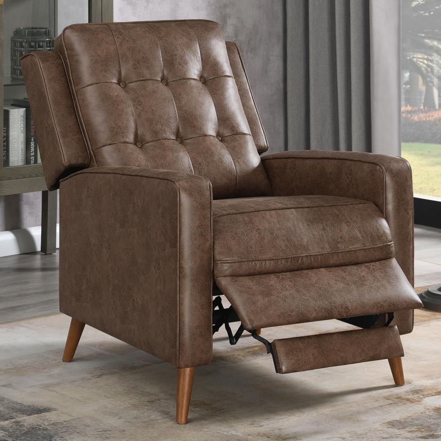 Davidson - Push Back Recliner - Brown