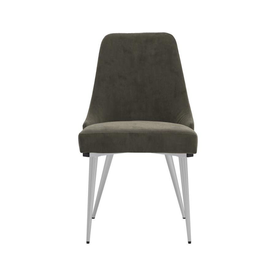 Cabianca - Curved Back Side Chair (Set of 2) - Gray