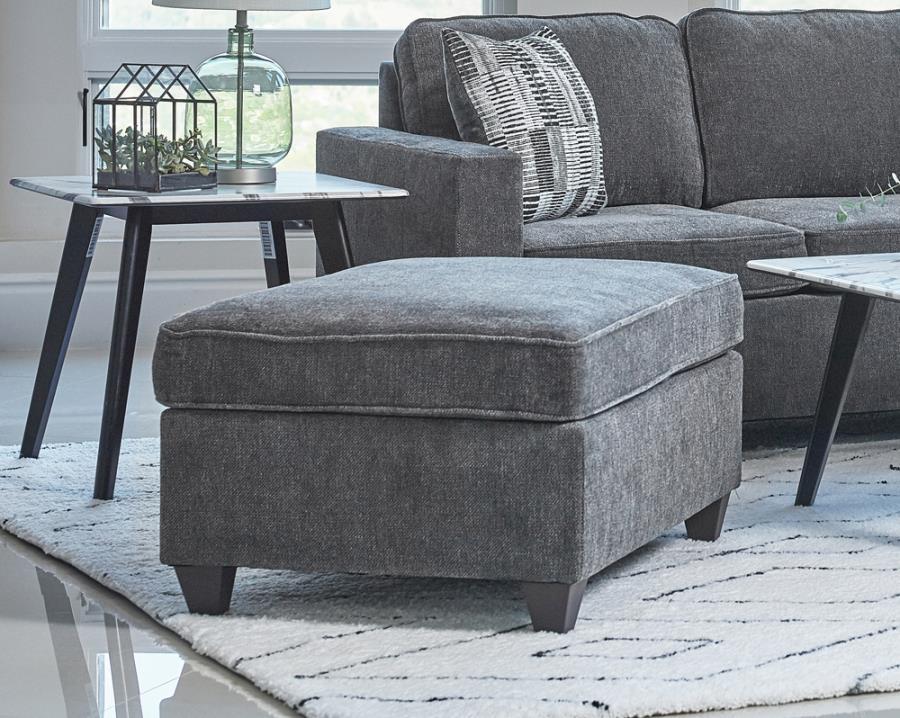 Mccord - Upholstered Ottoman - Gray