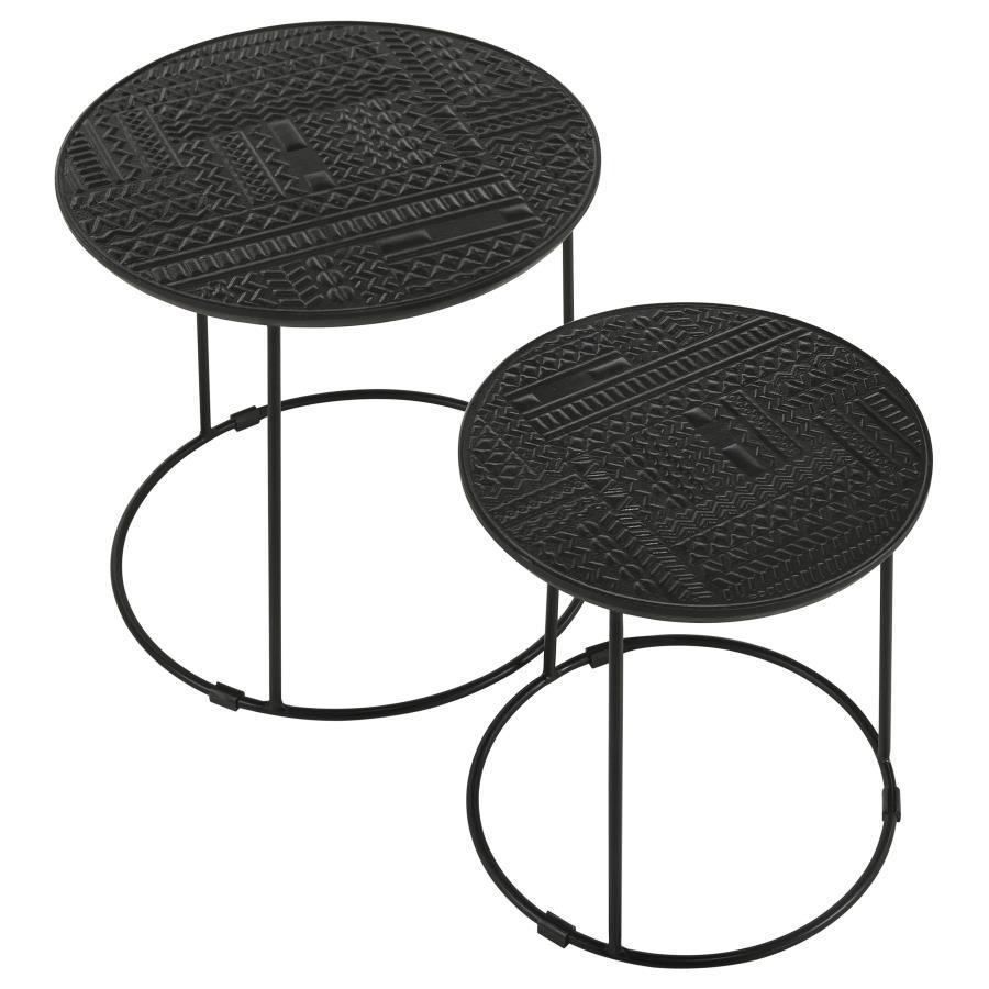 Loannis - 2 Piece Nesting Tables - Black