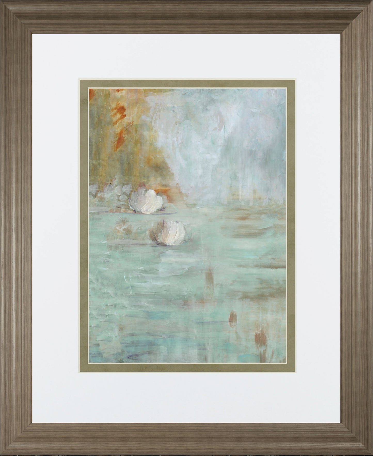 White Lotus By Parker - Framed Print Wall Art - Green