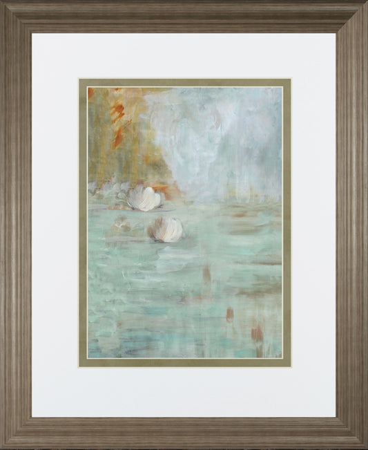 White Lotus By Parker - Framed Print Wall Art - Green