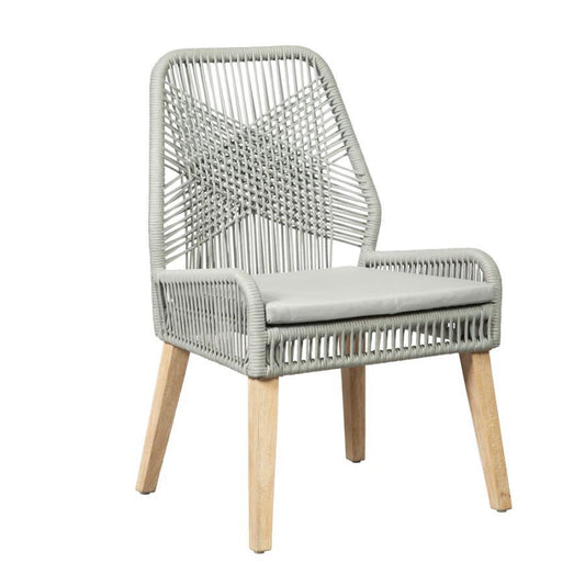 Nakia - Woven Back Side Chair (Set of 2) - Gray