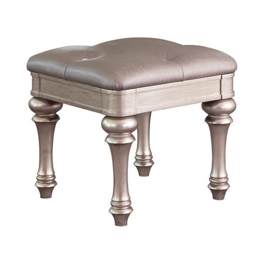 Bling Game - Vanity Stool - Silver