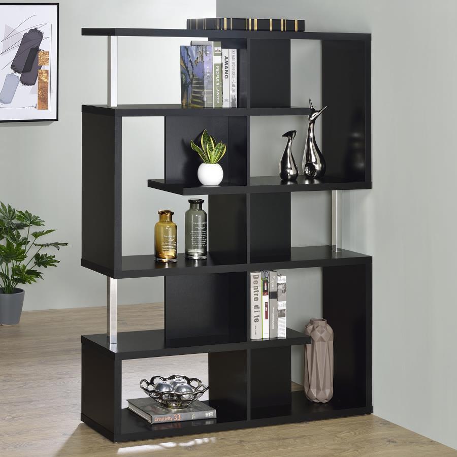 Coaster - 5-tier Geometric Design Bookcase