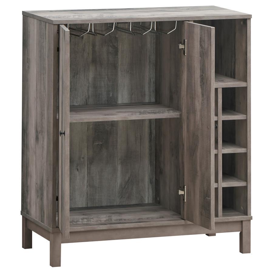 Cheyenne - 2-Drawer Wine Cabinet - Light Brown