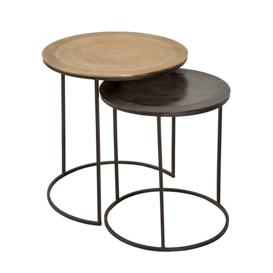 Aluminum Nesting Tables (Set of 2) - Multi